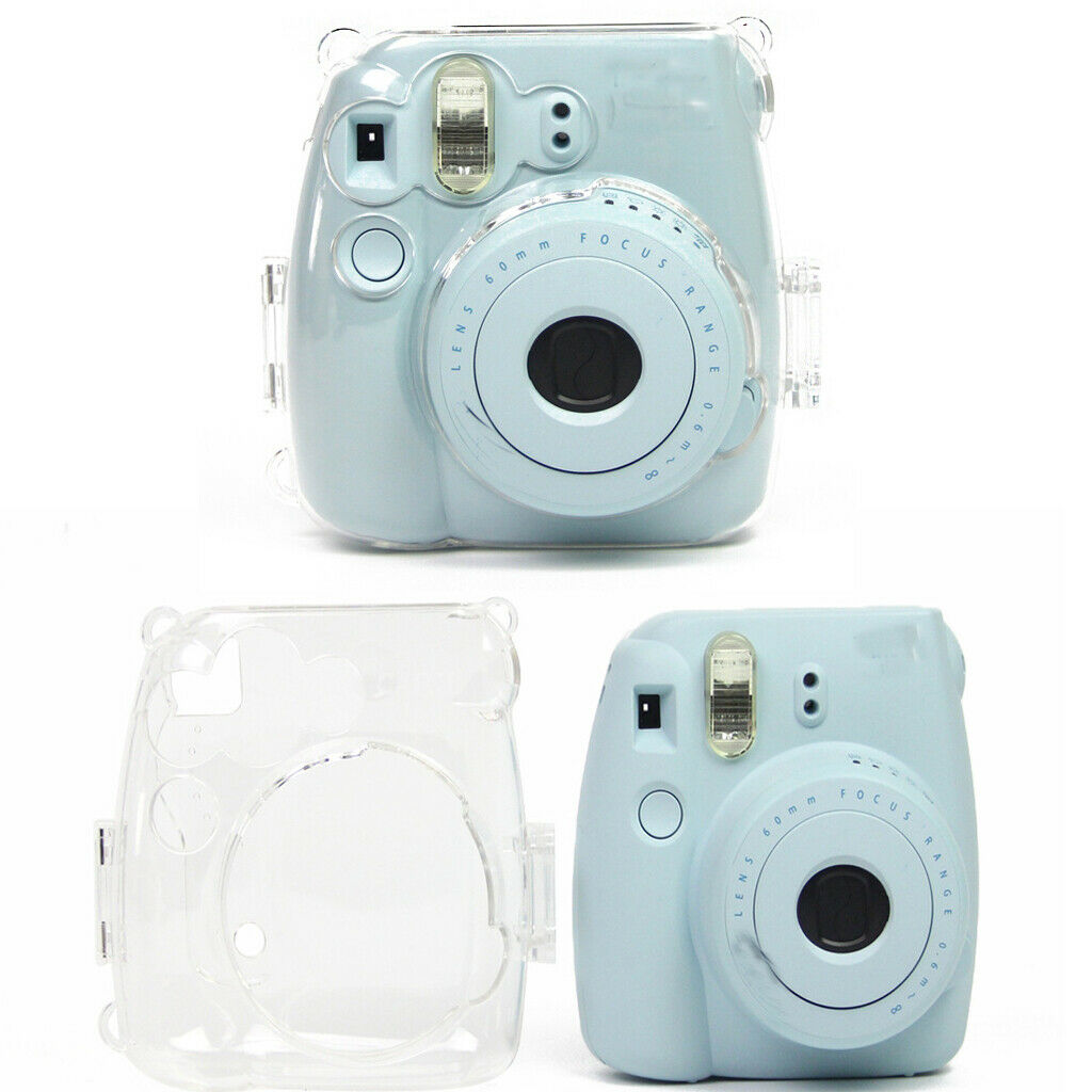 Transparent Case Cover w/ Shoulder Strap for Fujifilm Instax Mini Camera