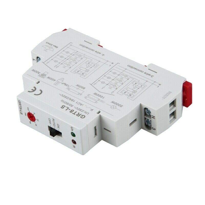 GRT8-LS Din Rail Staircase Switch Lighting Timer Switch 230VAC 16A 0.5-20Mins Q9