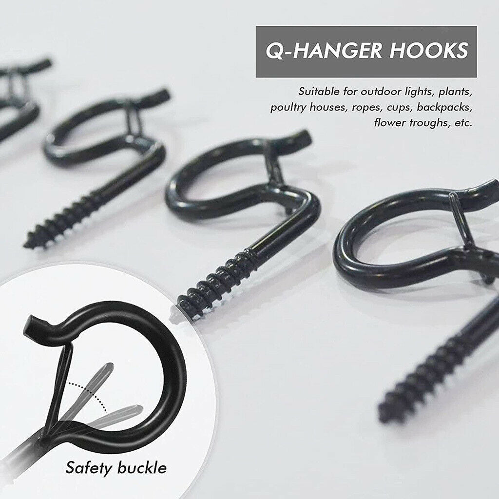 20 Pieces Q Hanger Hooks Christmas Light Hooks for String Light Hooks Decor