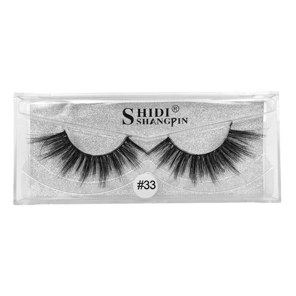 1 Pairs Beauty Natural Makeup Handmade Messy Style Long False Eye Lashes #33