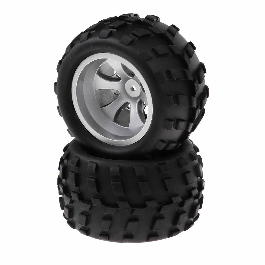 2x 2.5" Right Wheel and Tires for 1:18 Wltoys A979-A RC Car Trucks Parts