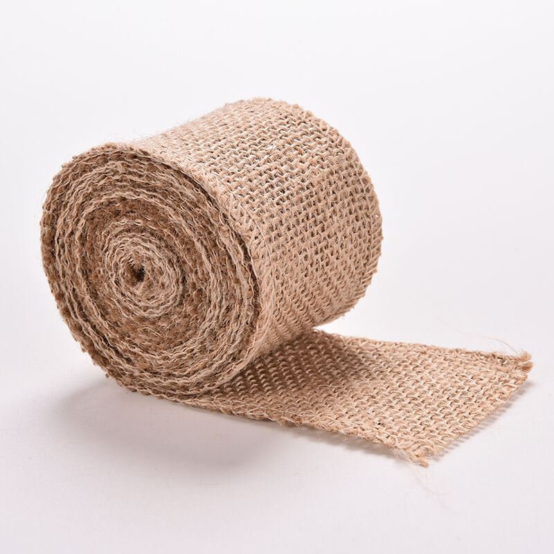 Natural Jute Hessian Burlap Ribbon Rustic Weddings Belt Strap Floristry K.l8