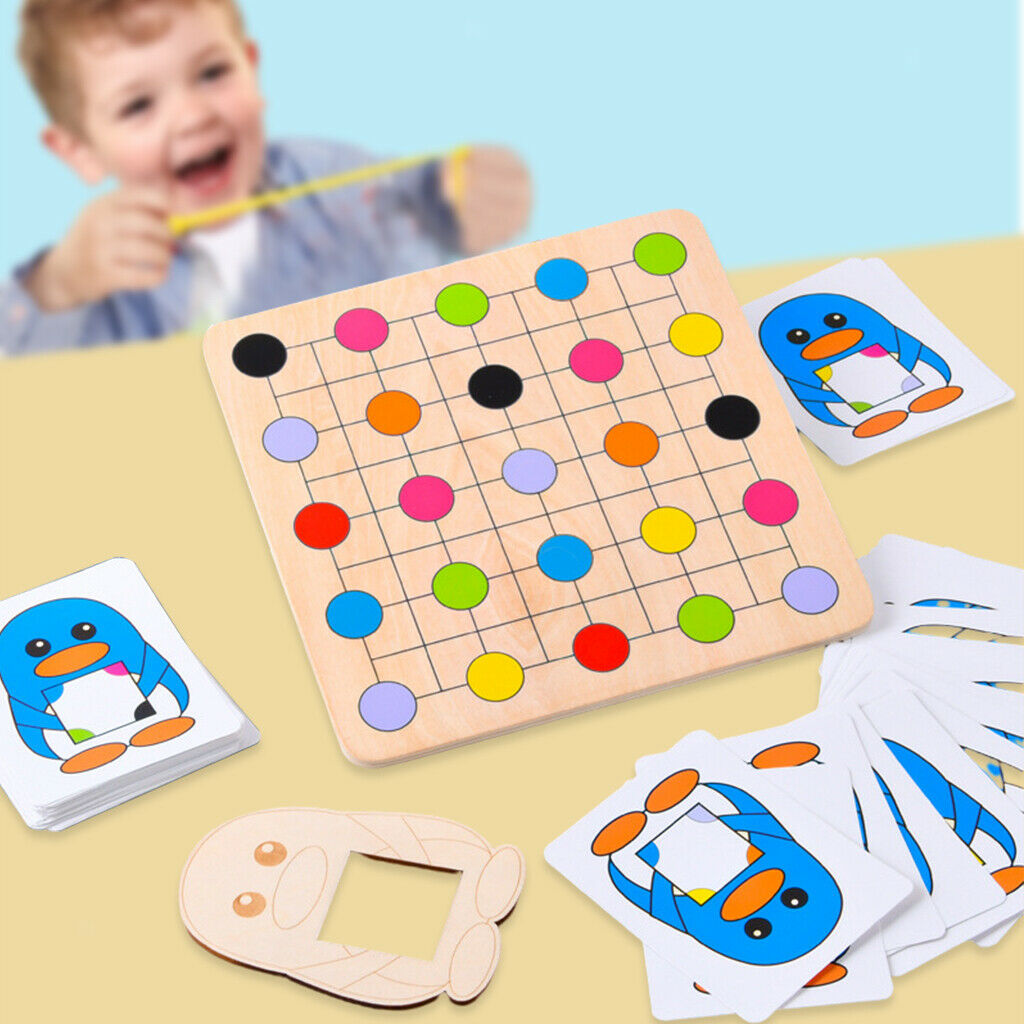 Wooden Color Find Game Training Concentration Preschool Developmental Toys