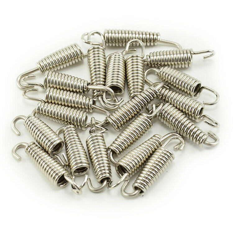 6Pcs Stainless Steel Motorcycle Exhaust Mounting Springs Exhaust Pipe Fasteners