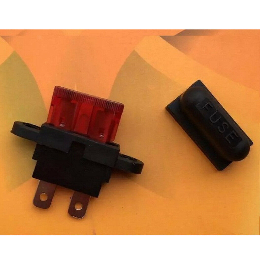 32V 30A Car Boat Truck ATC Medium Blade Standard Fuse Holder With Cover