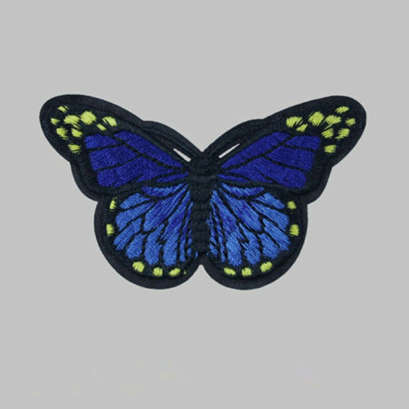 10PCS DIY Embroidery Butterfly Badge  Sew On Patch Embroidered Fabric Applique