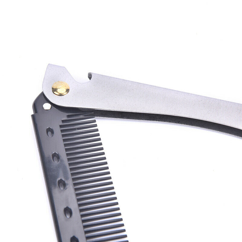 Portable Folding Pocket Combs Oil Head Portable Beard Combs Hair Styling .l8
