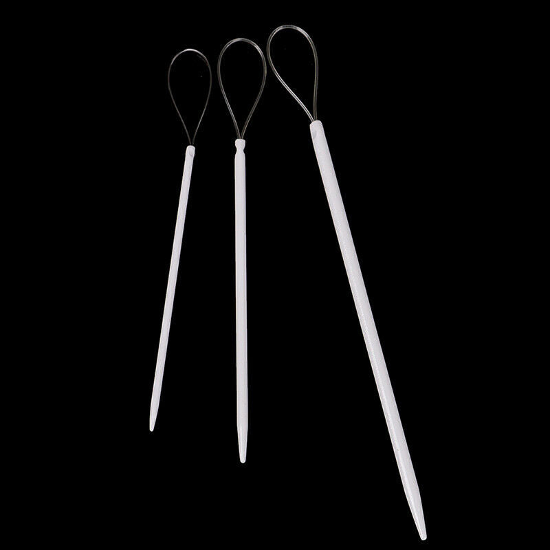 3pcs Nylon Wire Knitting Yarn Sewing Big Eye Needles Apparel Craft Wool K.l8