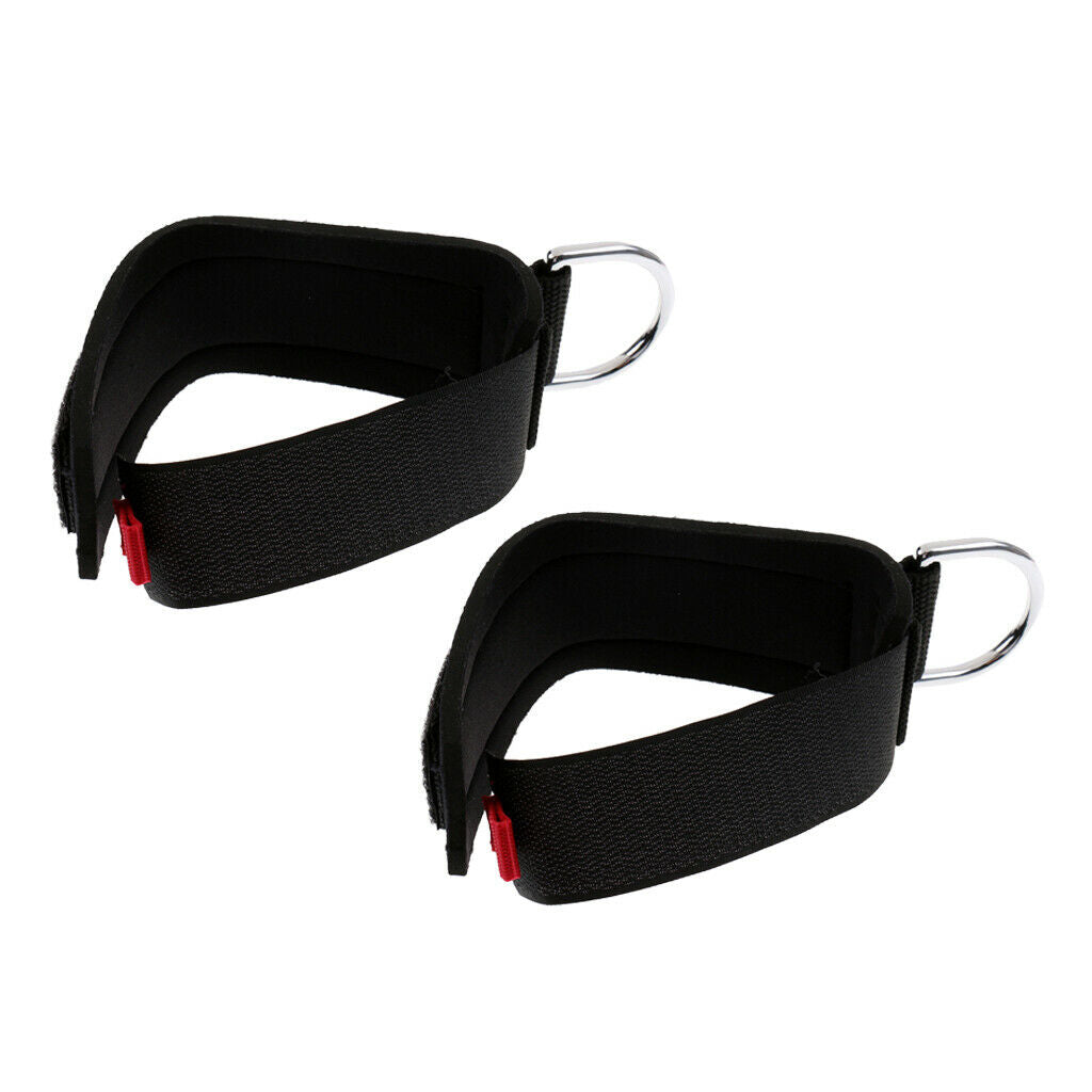 Set of 2 Padded Snorkeling Wrist Strap Adjustable Dive Lanyard Band D-Ring