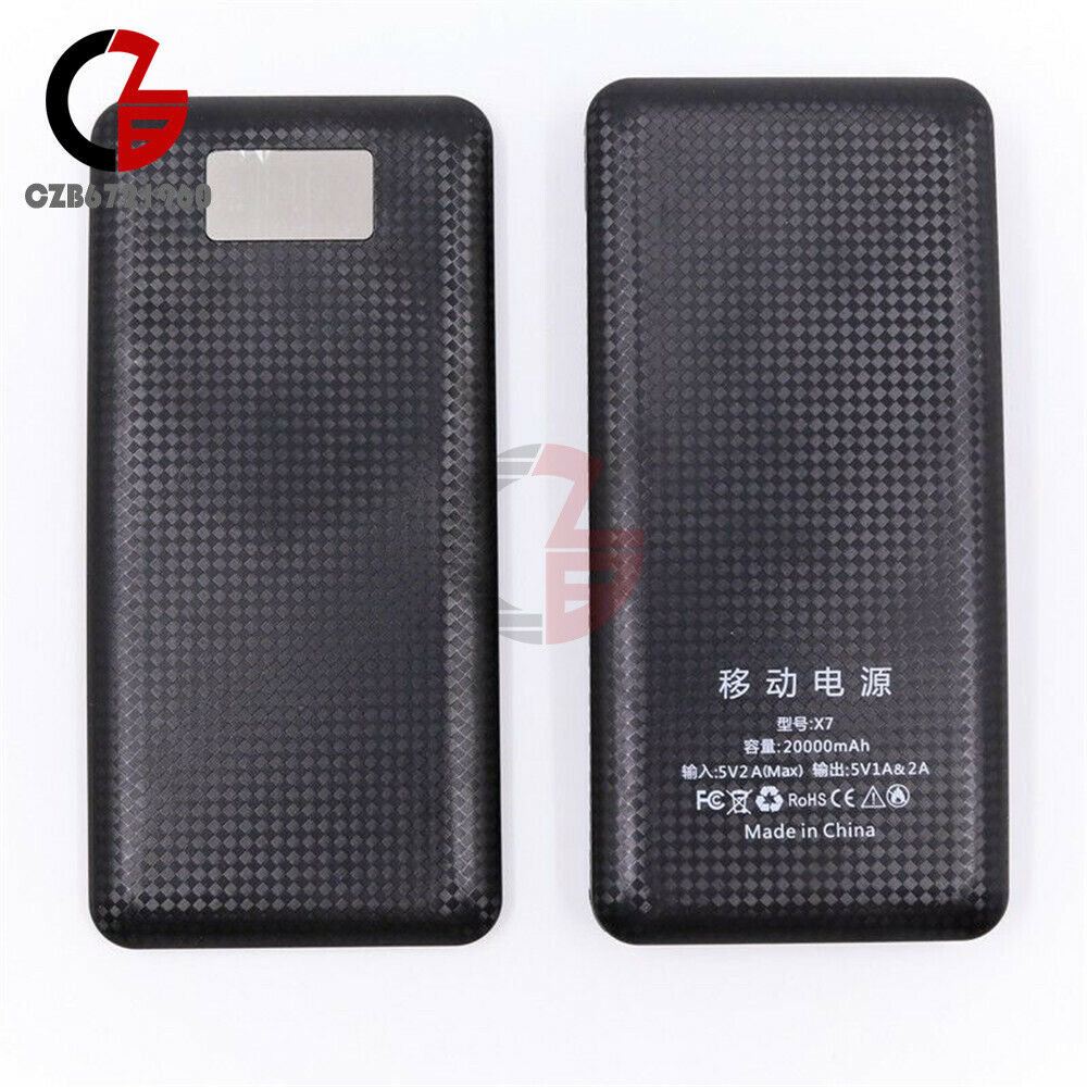 DIY Storage Box Backup 12000 mAh Battery Case Box For 18650 Battery Mobile Phone