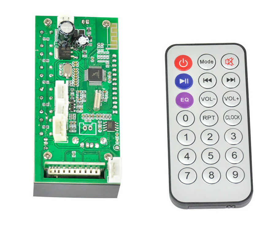 Bluetooth MP3 Decoding Board Blue Screen Stereo Output FM USB SD MMC WAV Decoder
