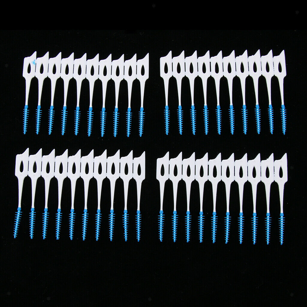 40 pack of interdental brushes for interdental cleaning