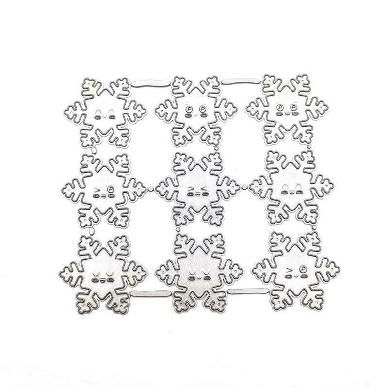 Small Emotional Snowflake Cutting Dies Christmas Aesthetic Embellishments DIY