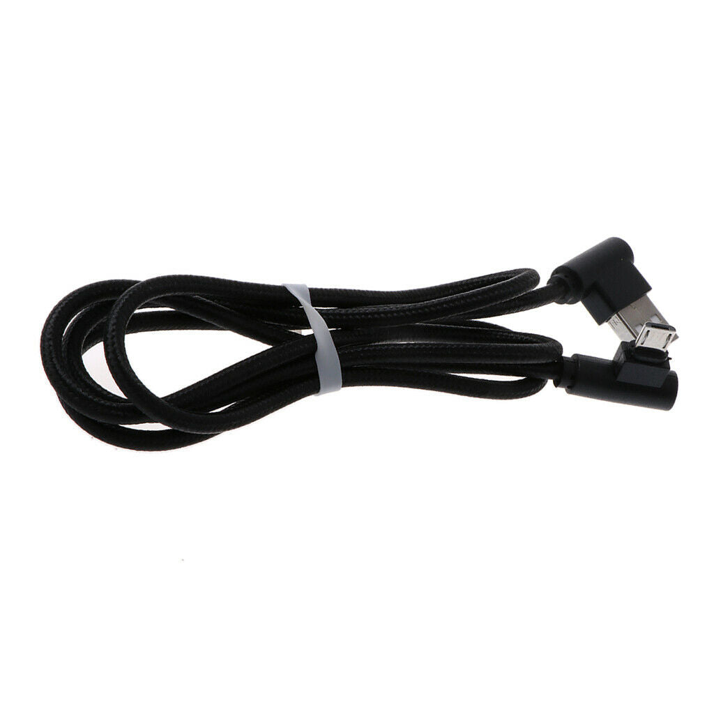 Metal Winding Micro USB Charging & Data Cable For Android Devices Black black