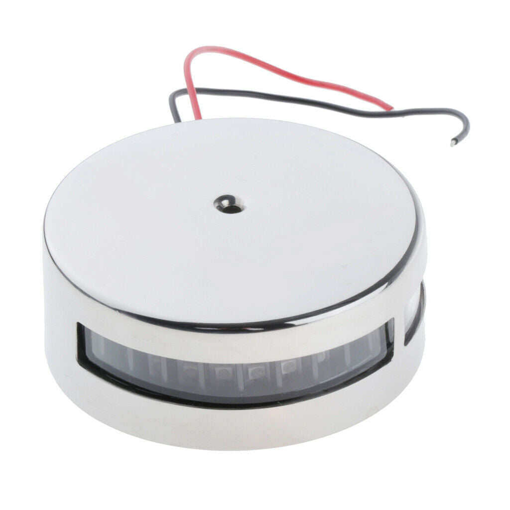 LED Stainless Steel SS Cabin Dome Light - Marine / Boat / Caravan / RV 12V Lamp