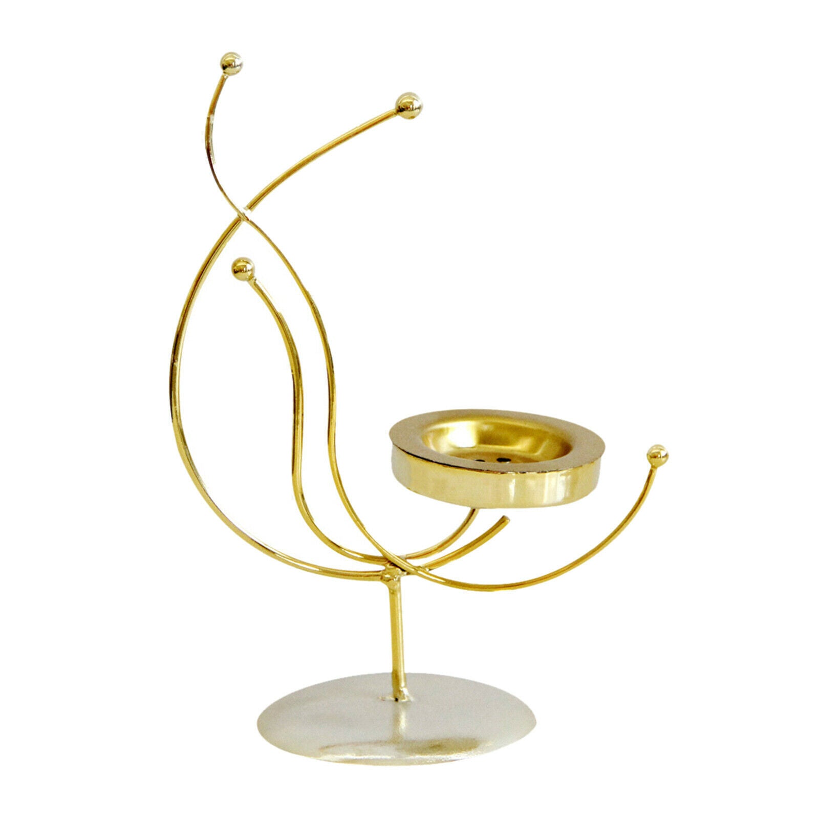 Metal Incense Burner Candle Zen Meditation Yoga for Home Bedroom Teahouse