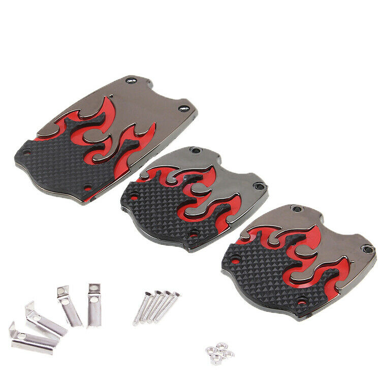 3Pcs Non-Slip Manual Transmission Car Pedal Cover For Brake Clutch Accelerator
