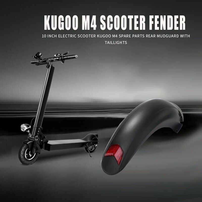10 Inch Electric Scooter Rear Fender Guard with Taillight for Kugoo M4 Z4Z4