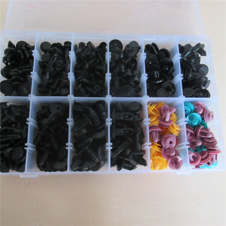 300 Pcs Mixed Fasteners Car Front Bumper Trim Panel Fender Lining Retainer Clip