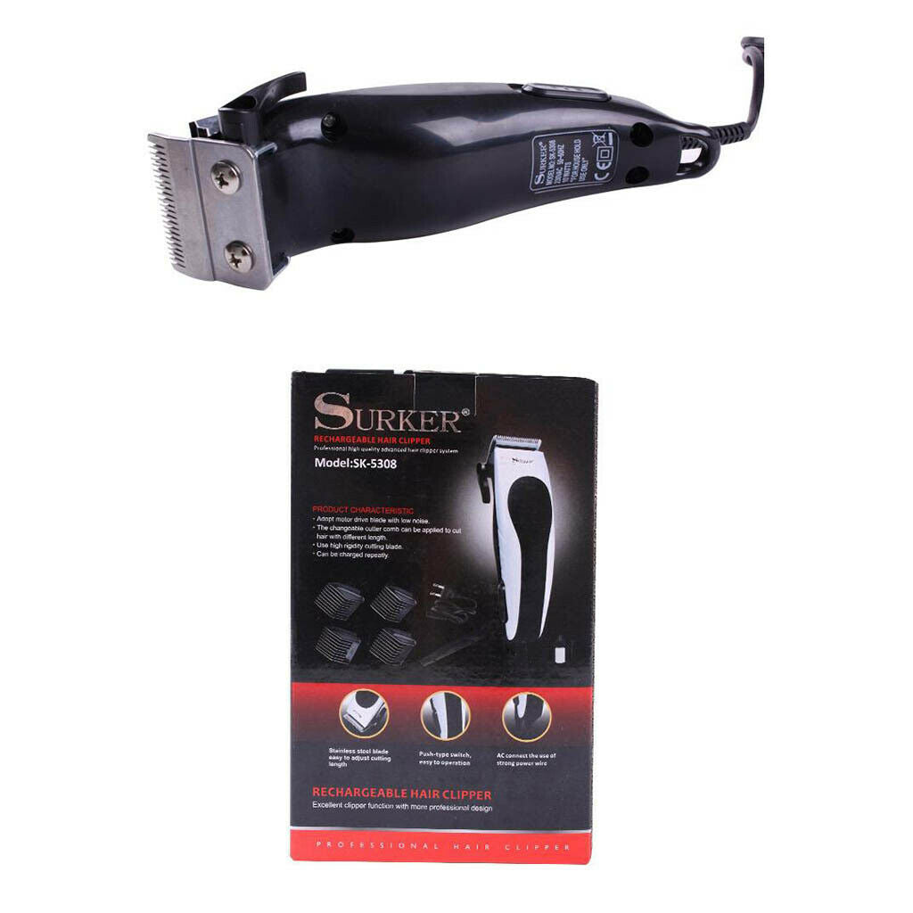Electric Hair Clippers Razor Shaver for Men Kids Black Men's Grooming Kit
