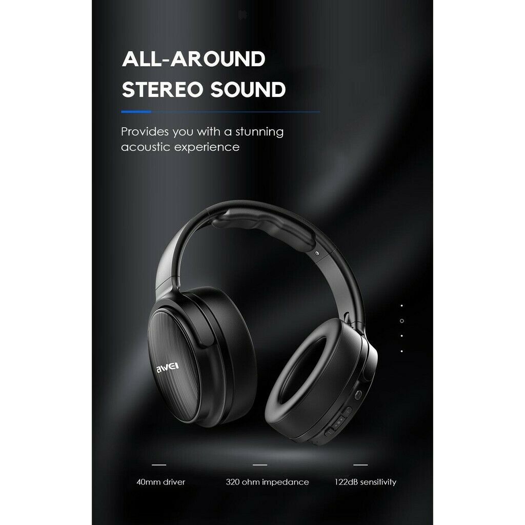 Portable Foldable Wireless Headphones Over Ear Gaming Headset With Micophone