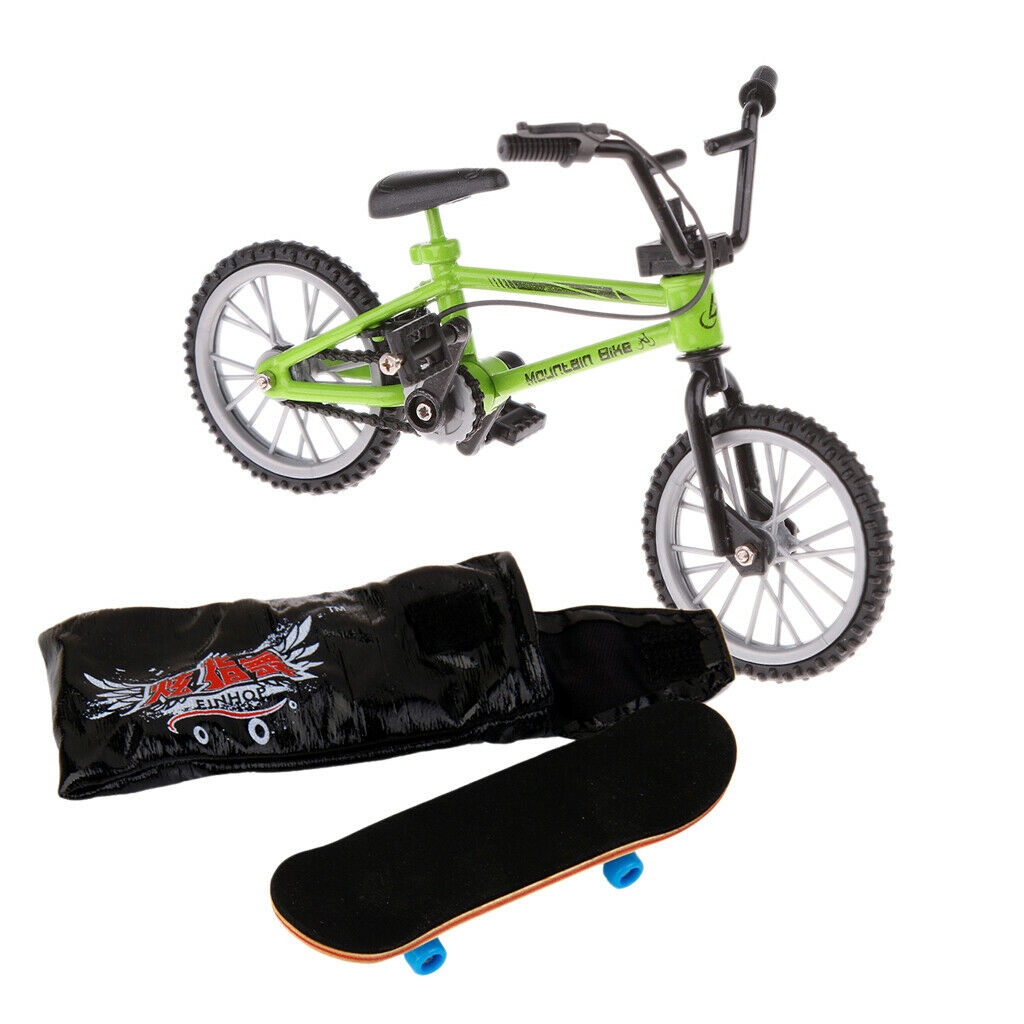2x Mini Sports Skateboard Bike Kids BMX Fingerboard Bicycle Gift Ornaments