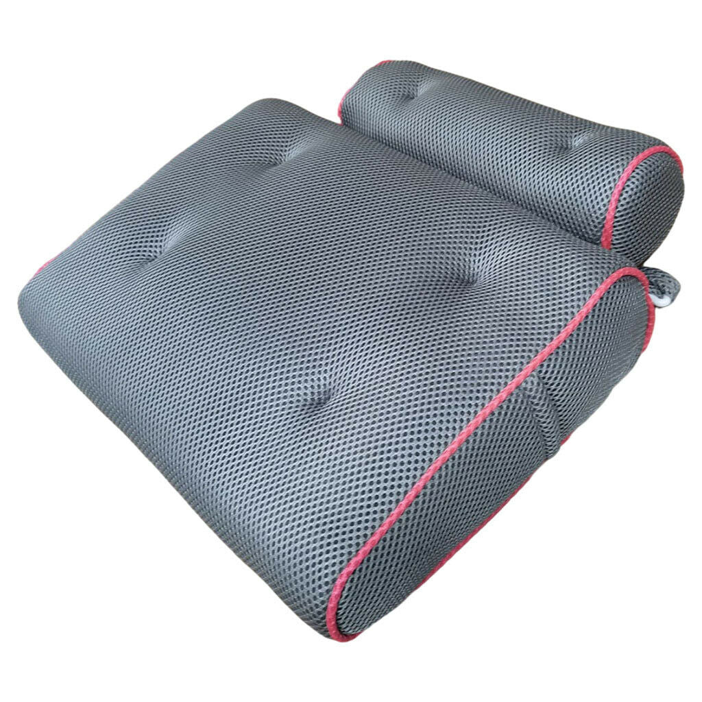 Luxury Bathtub Bath Pillow Suction Hot Tub Head Support Rest Cushion Comfort