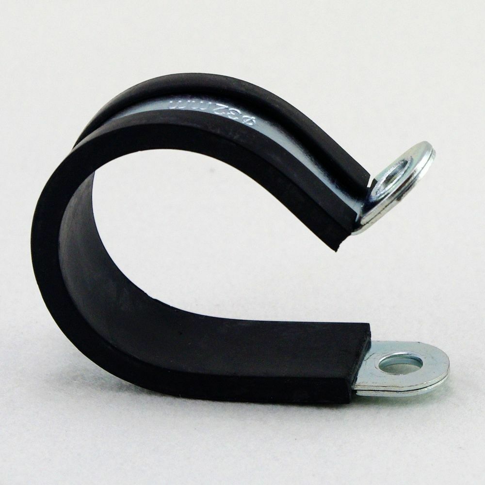 Lot5 38mm Zinc Plated Rubber Insulated Cushinoned Cable Wire Fuel Clamps Clips