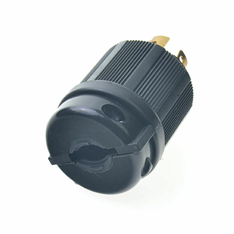 Black twist lock plug 30A 125-250V 3P 4W US CM new