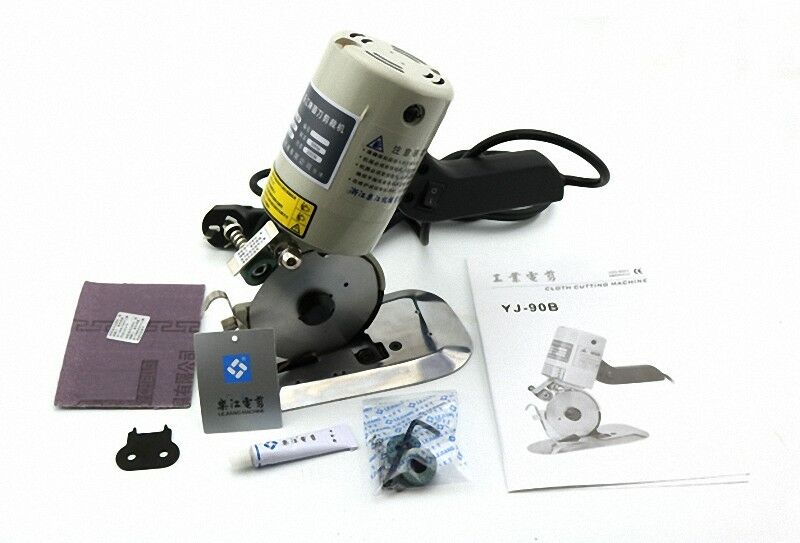 New 90mm Blade Electric Cloth Cutter Fabric Cutting Machine 220V [M1]