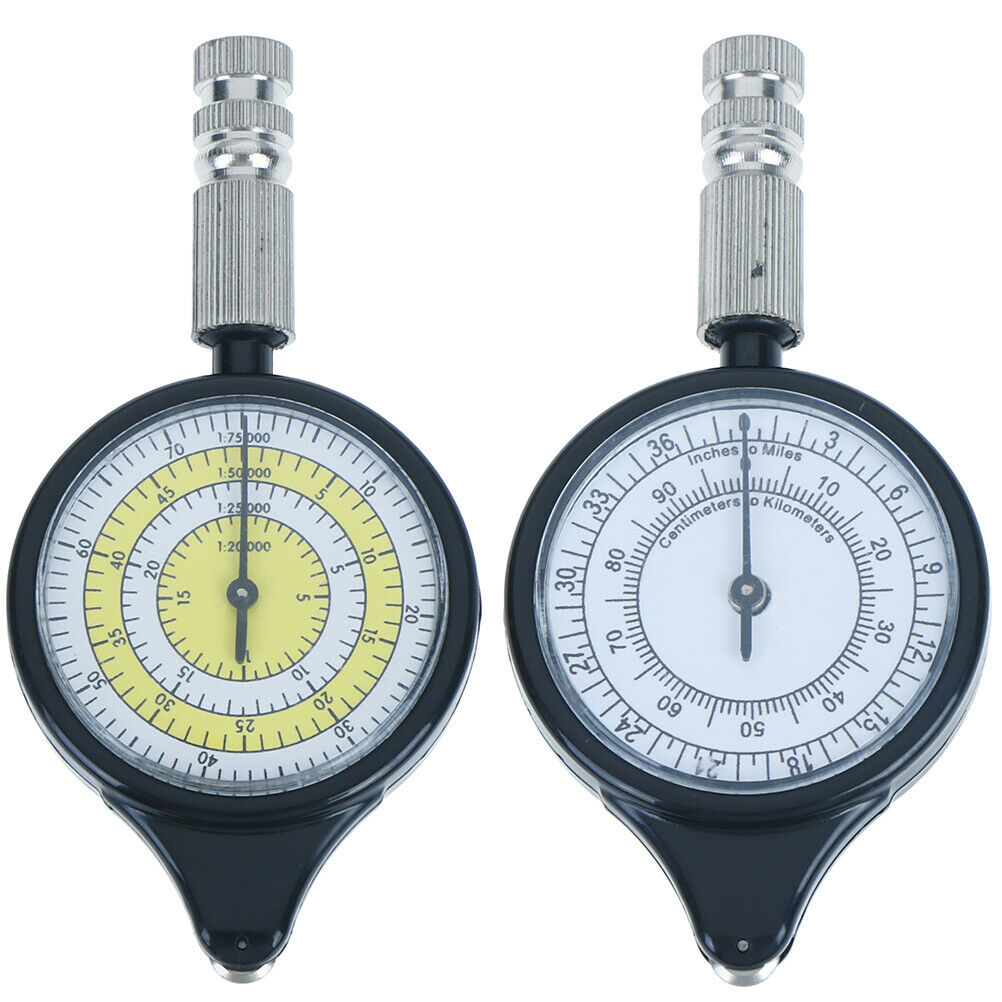Outdoor Hiking Camping Map Measuring Gauge Range Finder Meter Scale Compassy TL