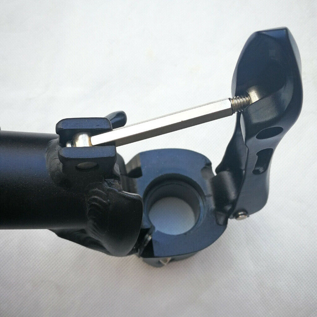 Solid Bike Quill Stem Folding Bike Handlebar Stem Components Parts Black