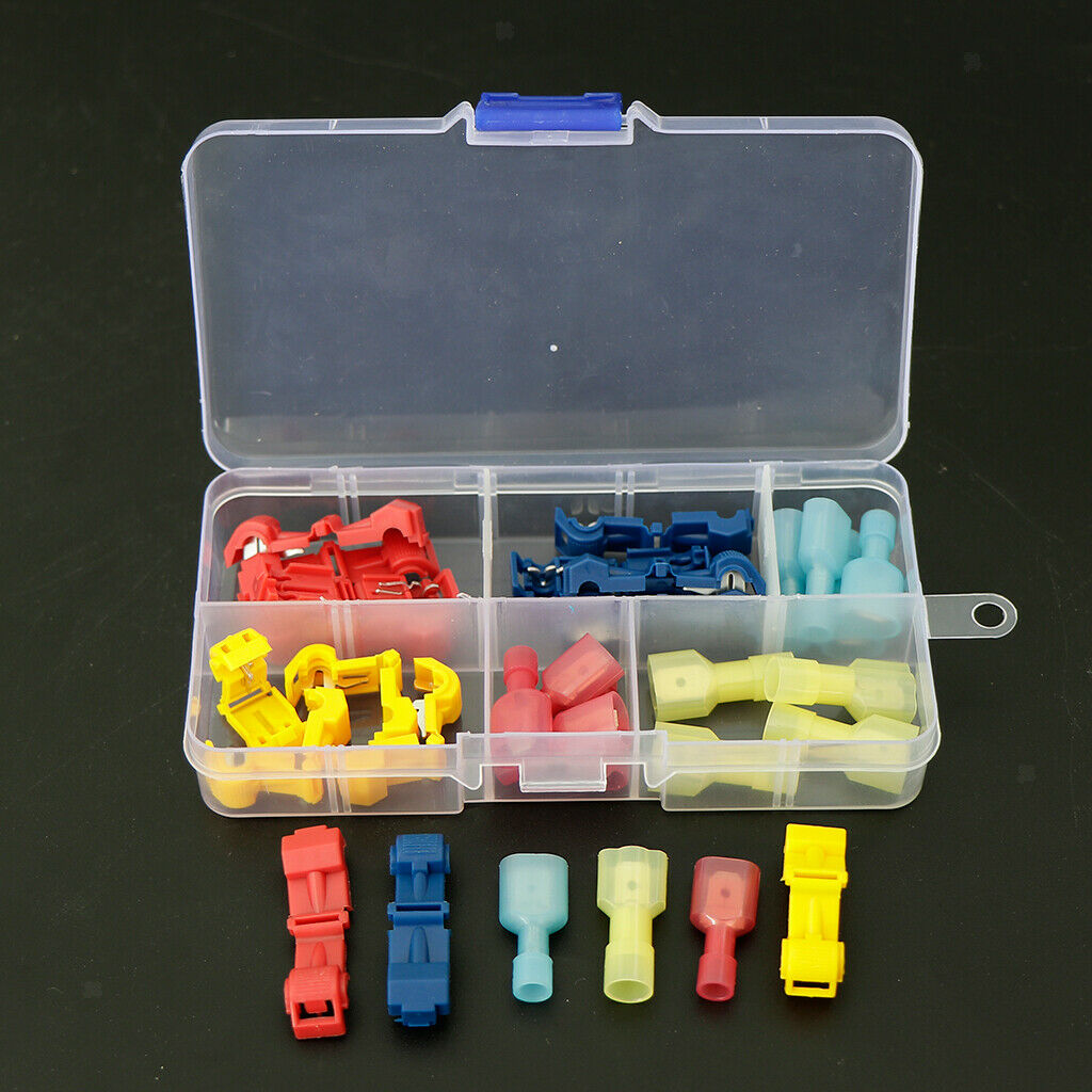 Premium T-Tap Wire Terminals Quick  Fully Insulated Spade Connectors with