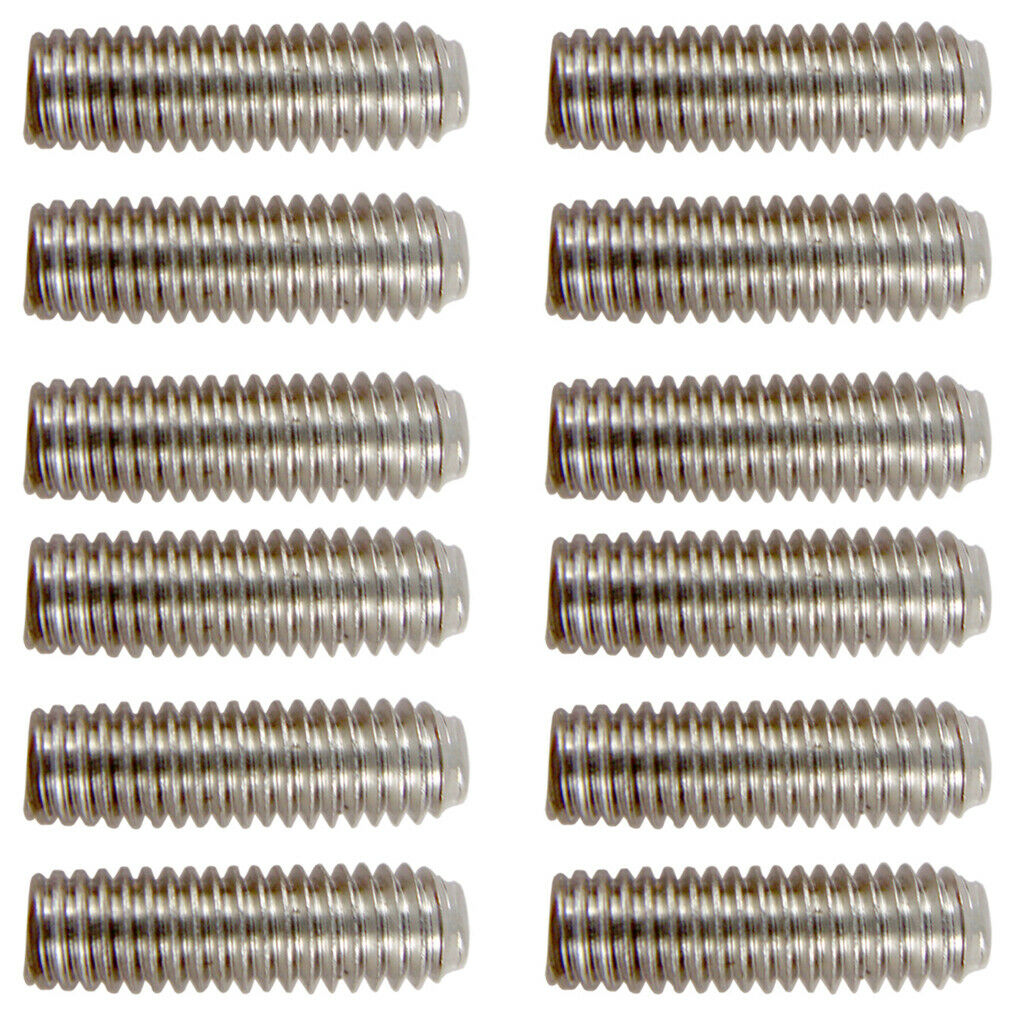 Pack of 12 Iron Bridge Tailpiece Saddle Height Adjustment Screws Dia. 2.5mm for