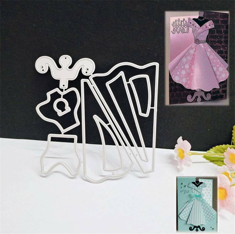 DIY Metal carbon steel dies Card Making Art Craft Princess Dress Scrapbooking