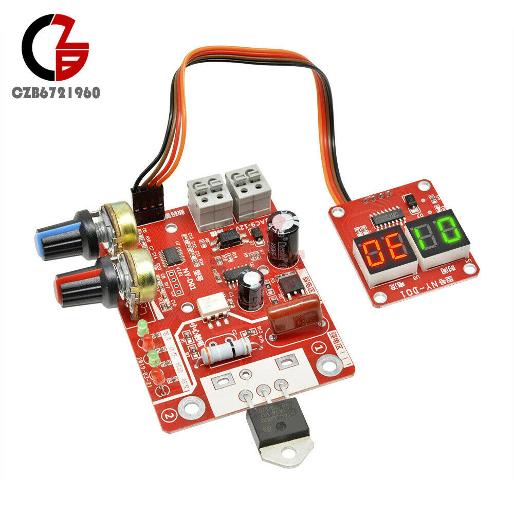 100A Digital LCD Spot Welder Machine Controller Time Current Control Board