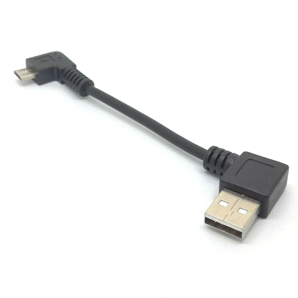 Short Right Angle 90° 2A Micro USB Quick Charger Charging Sync Data Cable 25CM
