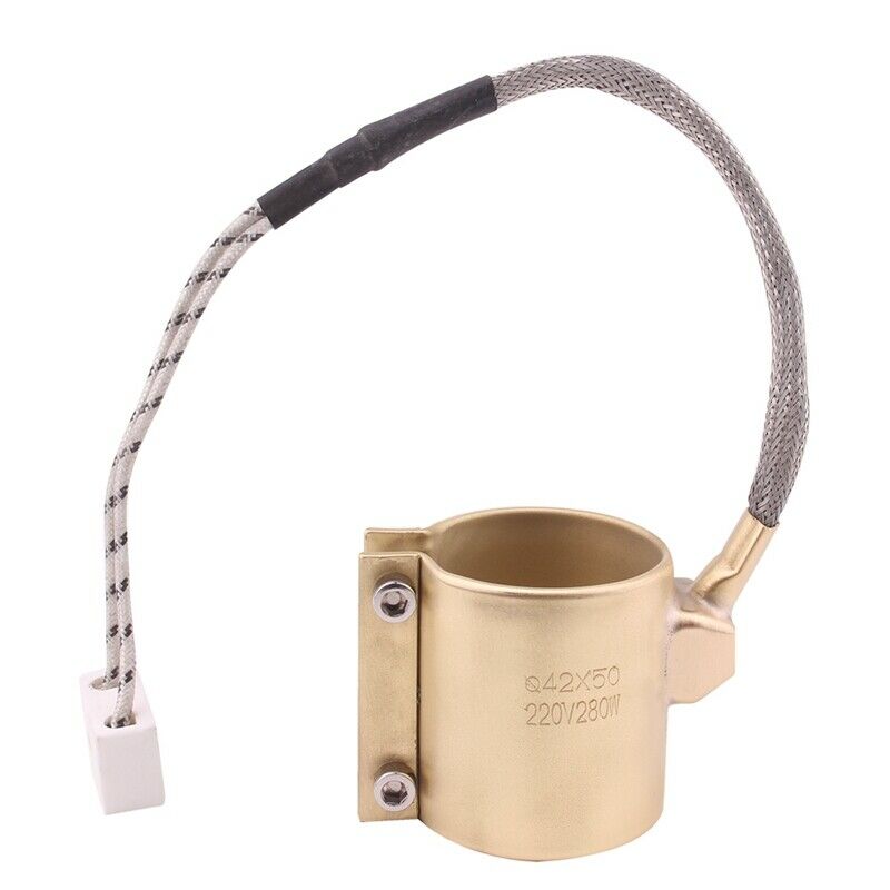 42X50Mm 220V 280W Electric Copper Barrel Brass Band Heater for Extruder P4Q1Q1