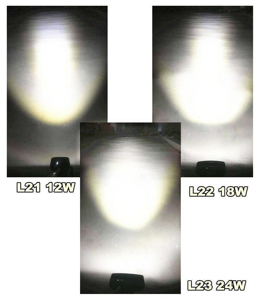 Pair 18W 1800LM Work Light Bar Fog Spotlight DRL Headlight Driving Lamp 12-85v