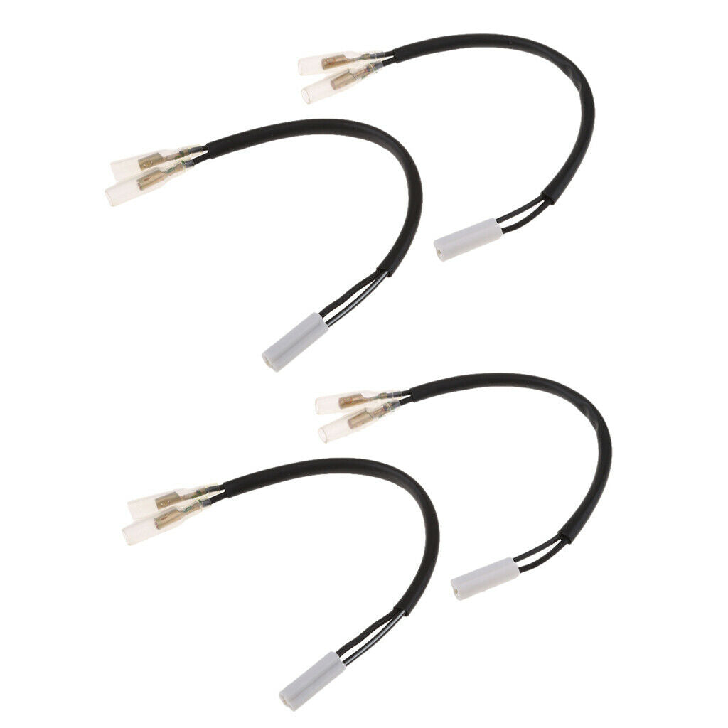 4x Turn Signal Wiring Adapter Plug For Yamaha R1 R6 FZ1 FZ6 FZ6R FZ8 FZN XJ6