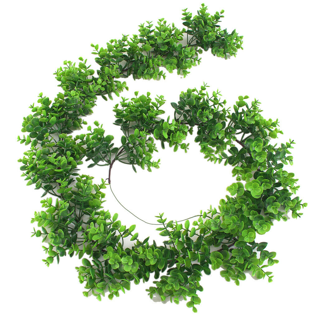 6.23ft Artificial Vines Hanging Eucalyptus Leaves Greenery Garland for Wedding