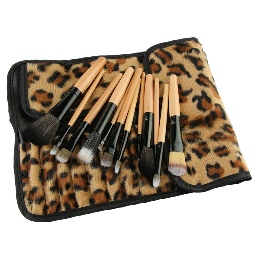 12Pcs Makeup Brushes Set with Storage Bag for Foundation Powder Blending Blush