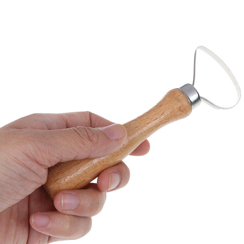 8pcs Pottery Clay Tool Set Pottery Ceramics Molding Tools Wood Sponge Tool-P` TL