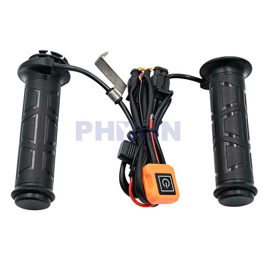 Pair Adjustable Temperature Electric Heat Handlebar Motorcycle  22mm Universal
