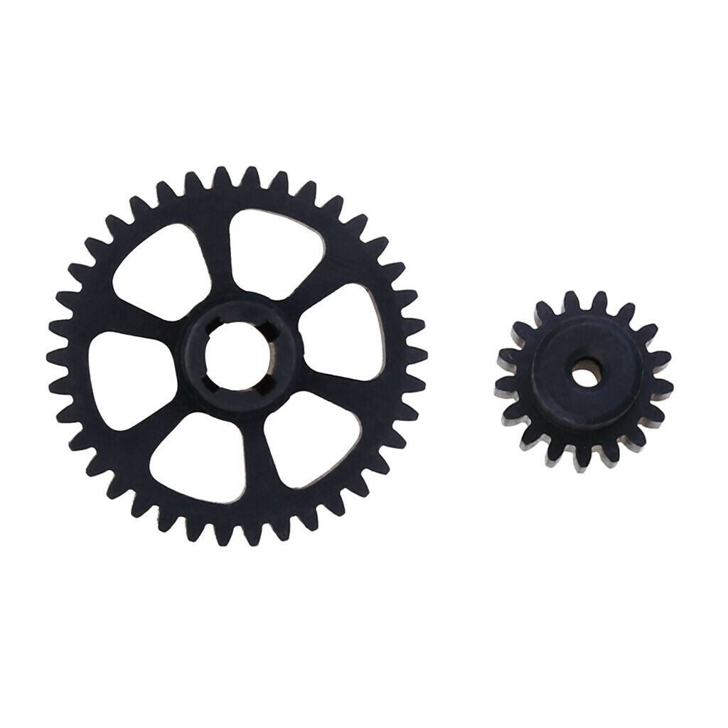 2 Packs Metal 38T Reduction Gear + 17T Motor Gear for Wltoys A949 K929 A959