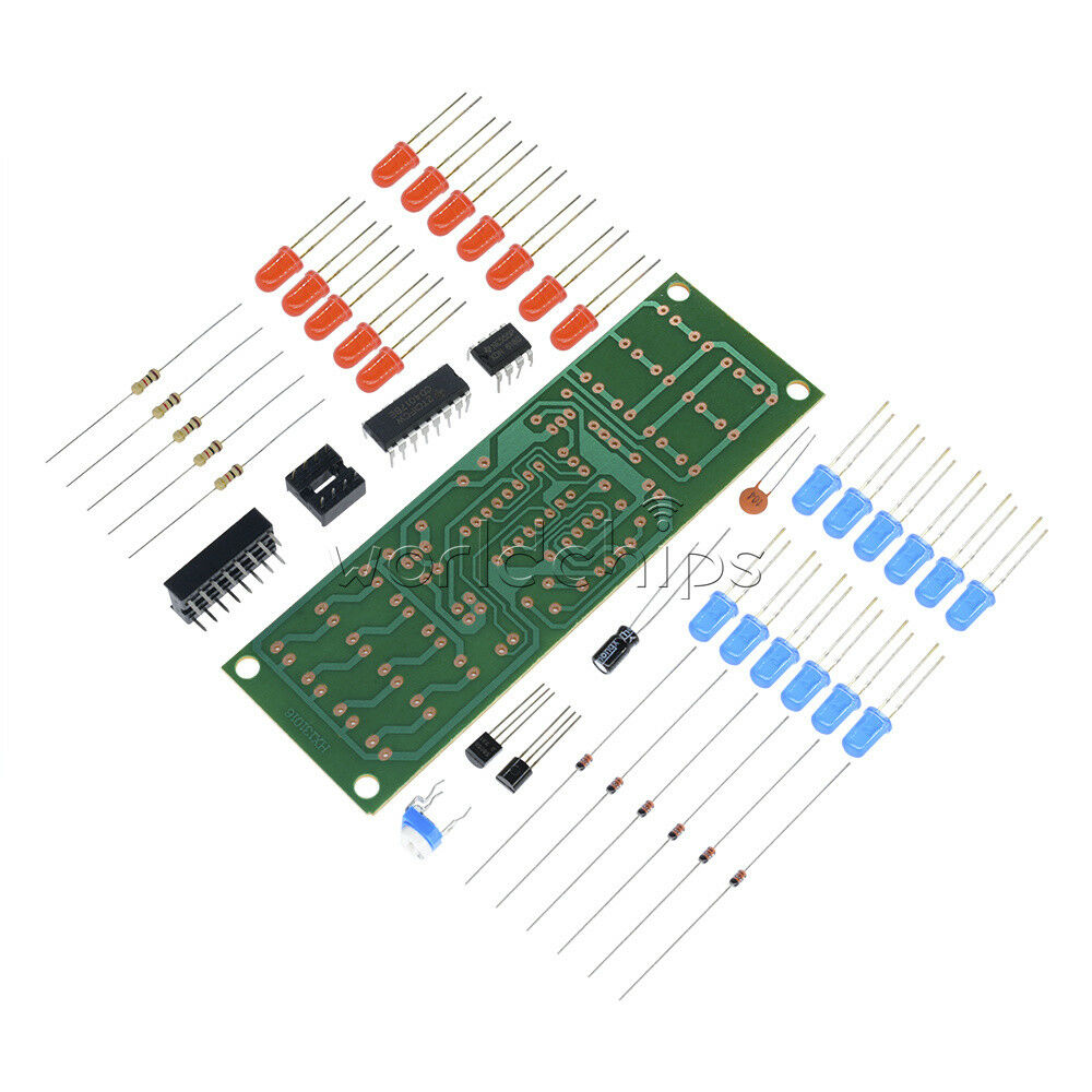 5PCS Red Blue Dual-Color Detonation Flashing Light DIY Kit Electronic Suit