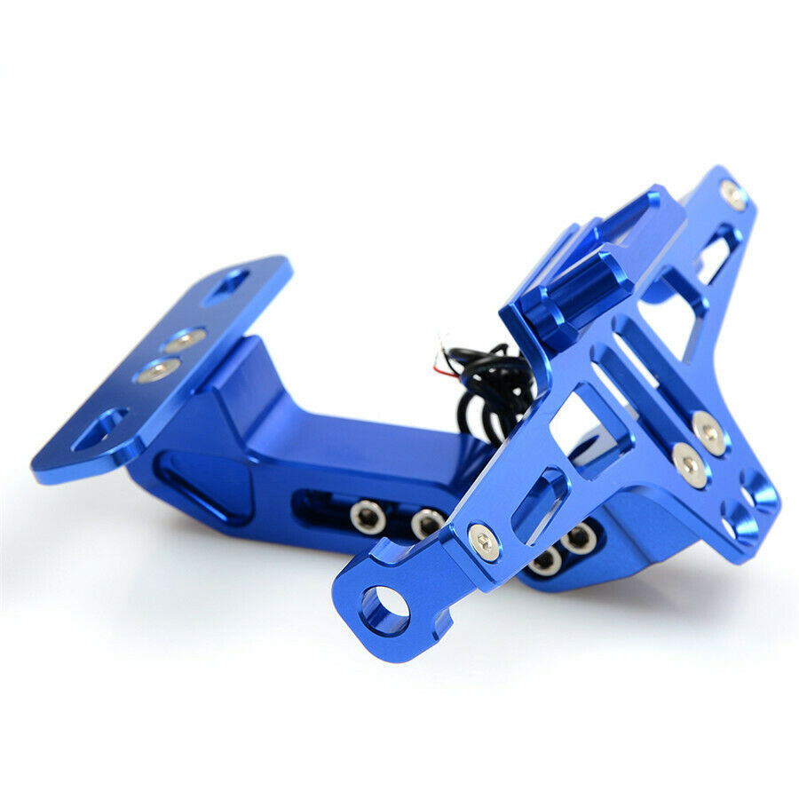 Motorcycle Multi-Angle License Plate Holder Tail Light Aluminium alloy Bracket
