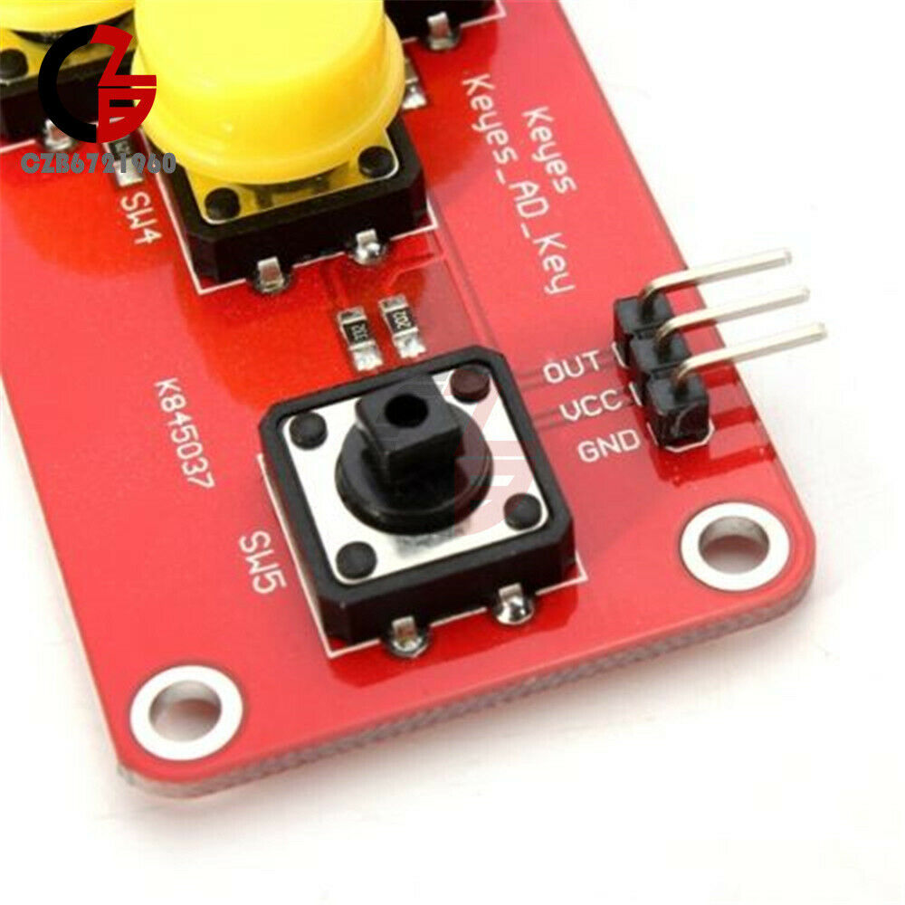 Analog 5 Button AD Keyboard Electronic Blocks Simulate Five Key Module