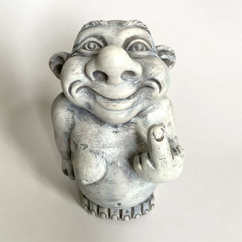 Abstract Garden Gnome Novelty Dwarf Crafts Sculpture Home Lawn Patio Statue
