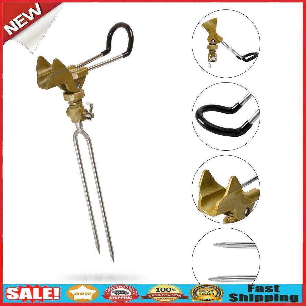 Universal Angle Adjustable Fishing Rod Holder Stand Aluminum Alloy Bracket @